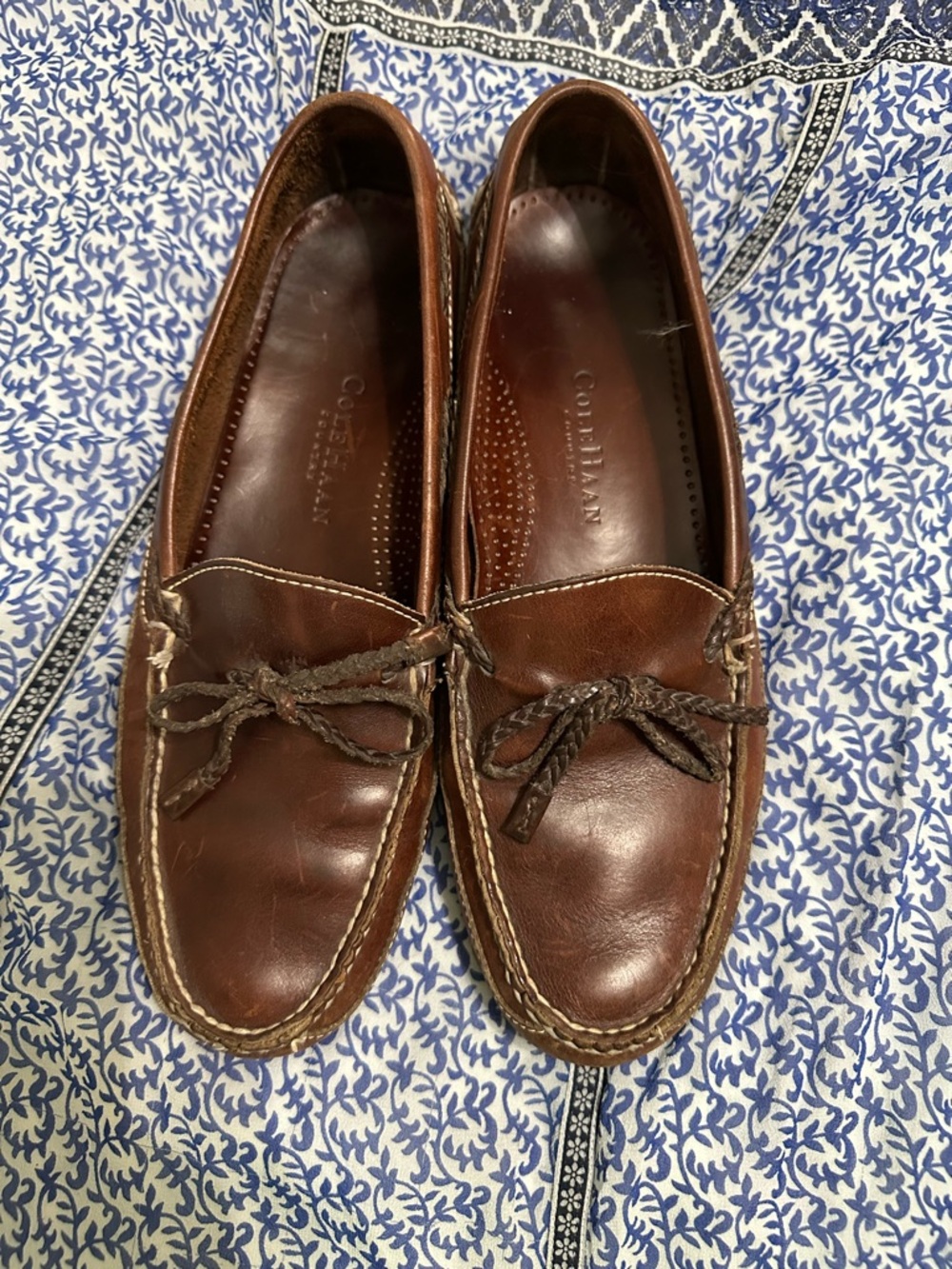Brown Leather Moc Toe Men’s Loafers